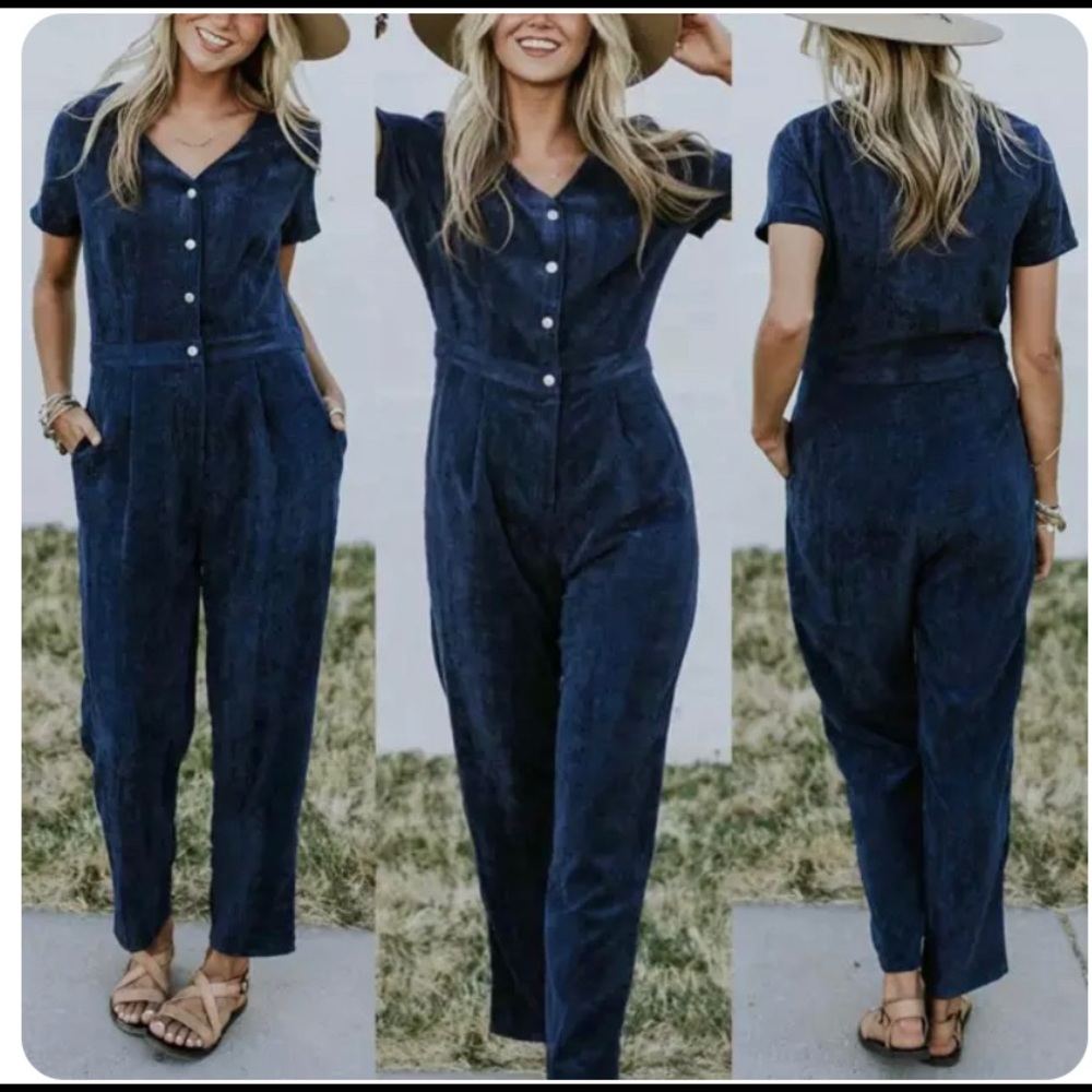 Roolee Oceana Corderoy Jumpsuit